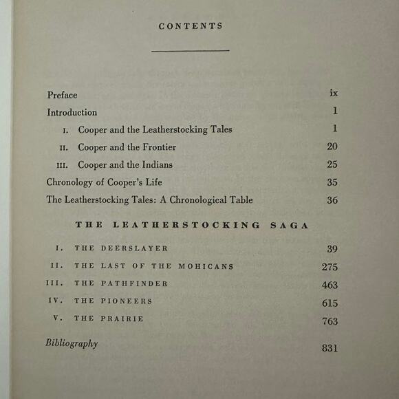 Vintage The Leather-Stocking Saga James Fenimore Cooper Red Hardcover Book - Picture 7 of 12